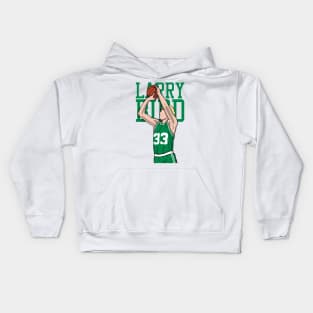 Larry Bird Comic Style Kids Hoodie